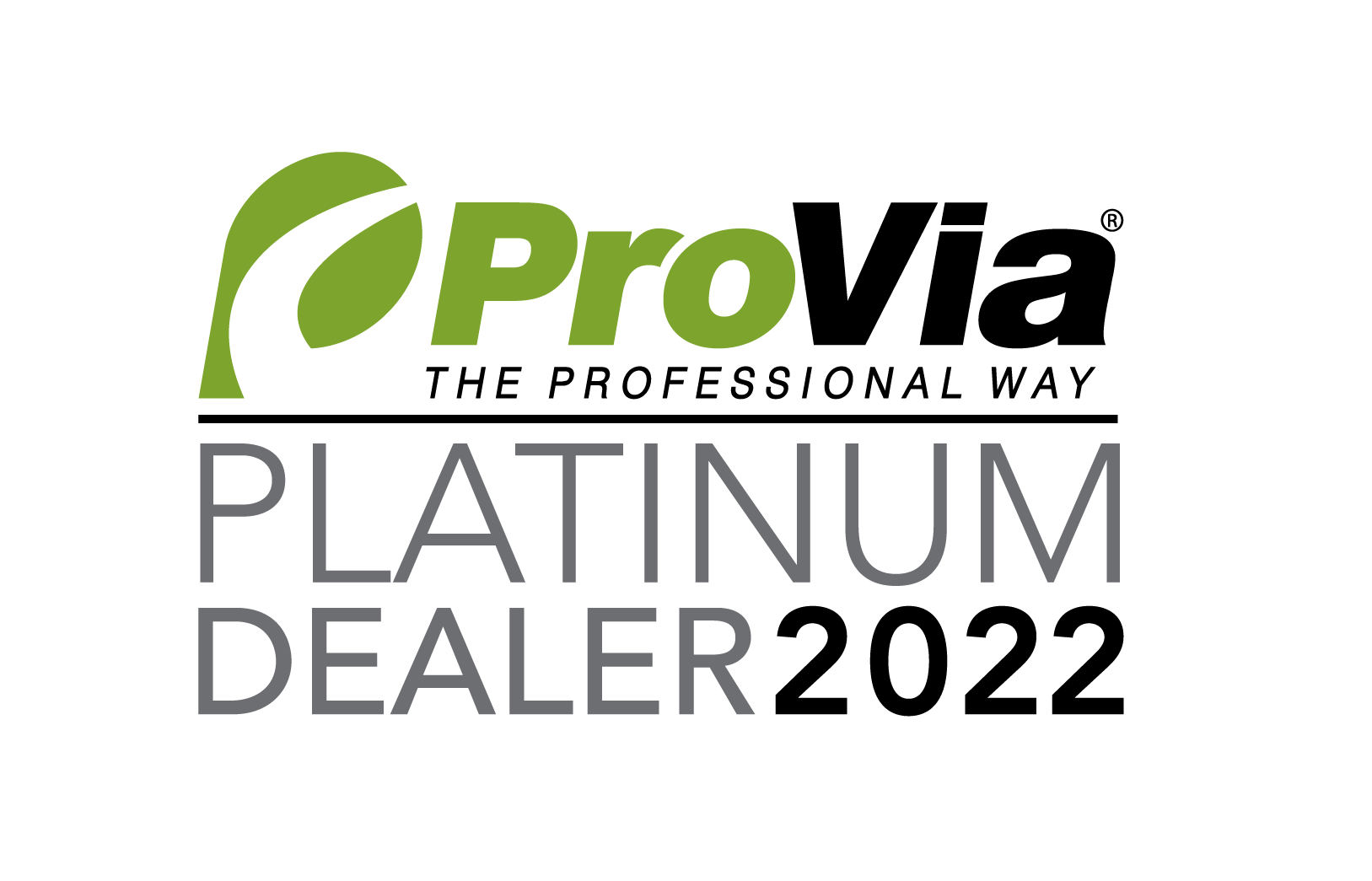ProVia Platinum Dealer Logo 2022